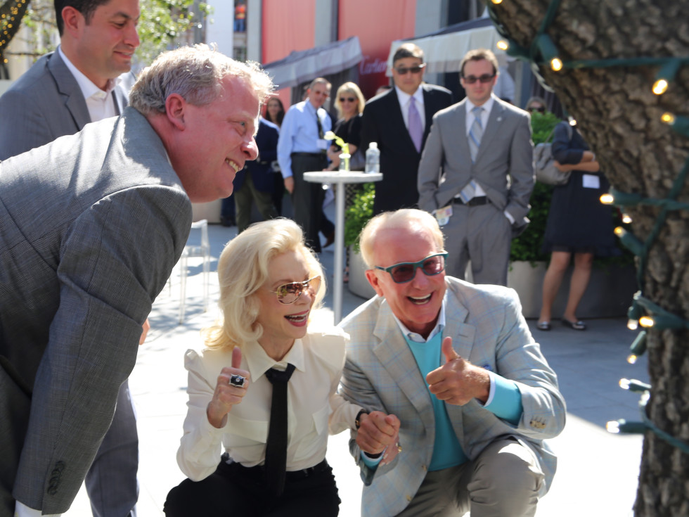 Lynn Wyatt and Dene Oliver at River Oaks District grand opening
