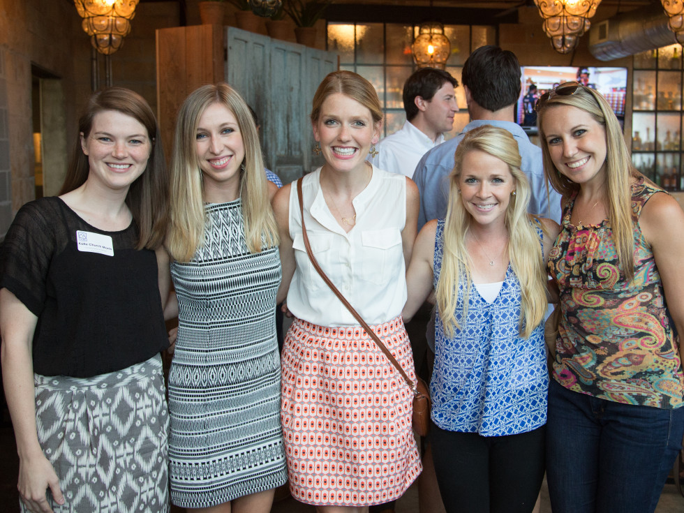 Houston, Casa de Esperanza YP Happy Hour, September 2015, Katie Morris, Caroline Hudnall, Melissa Farber, Kristen Lastrapes, Emily Tonn