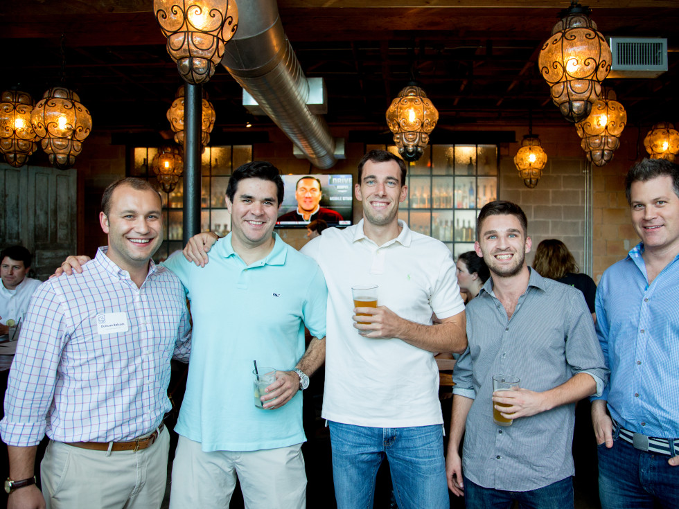 Houston, Casa de Esperanza YP Happy Hour, September 2015, Duncan Balcom, Mike Delaney, Todd Fineman, Patrick Hawkey, Chris Kruse