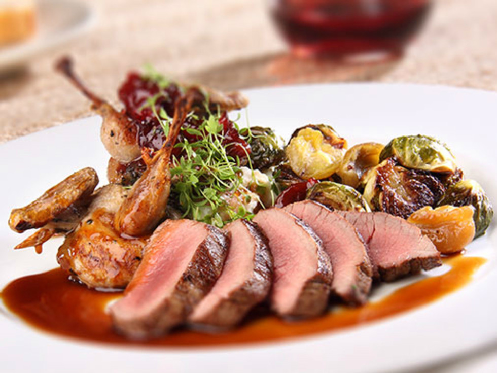 Biga on the Banks San Antonio Restaurant Riverwalk quail venison dish