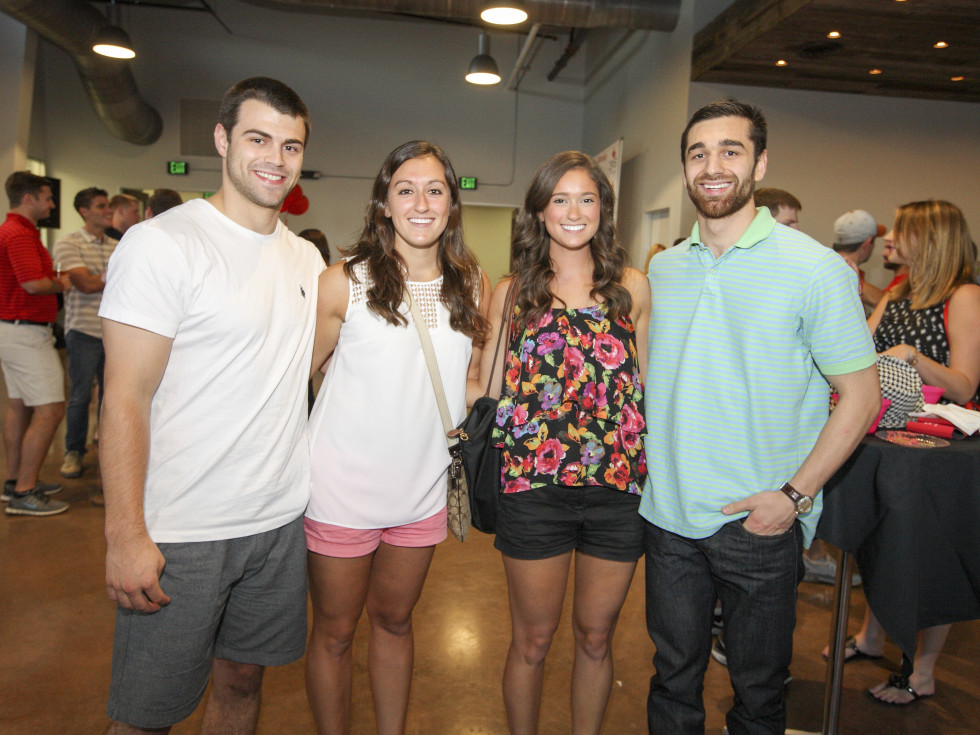 AHA YP mixer Luke Merten, Lauren Goldberg, Melissa Reiner, Andrei Zidaru