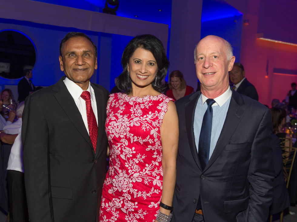 News, Shelby, Gerald Hines 90th birthday, Sept. 2015, Suresh and Renu Khator, Paul Goldberger