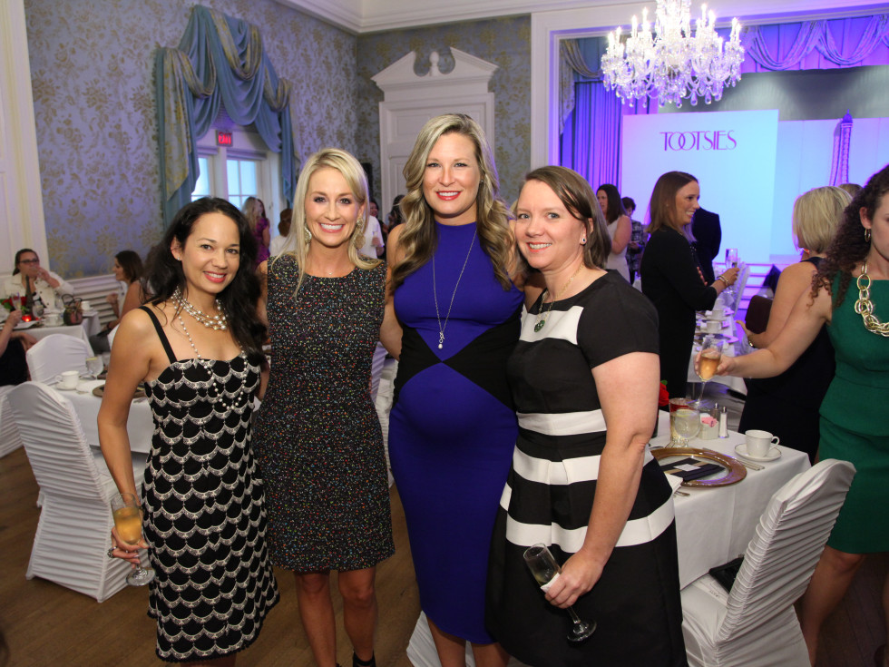News, Shelby, Junior League Luncheon, Sept. 2015, Cherish Bradshaw, Amy Dunn, Bethany Buchanan, Katie Hackerdorn