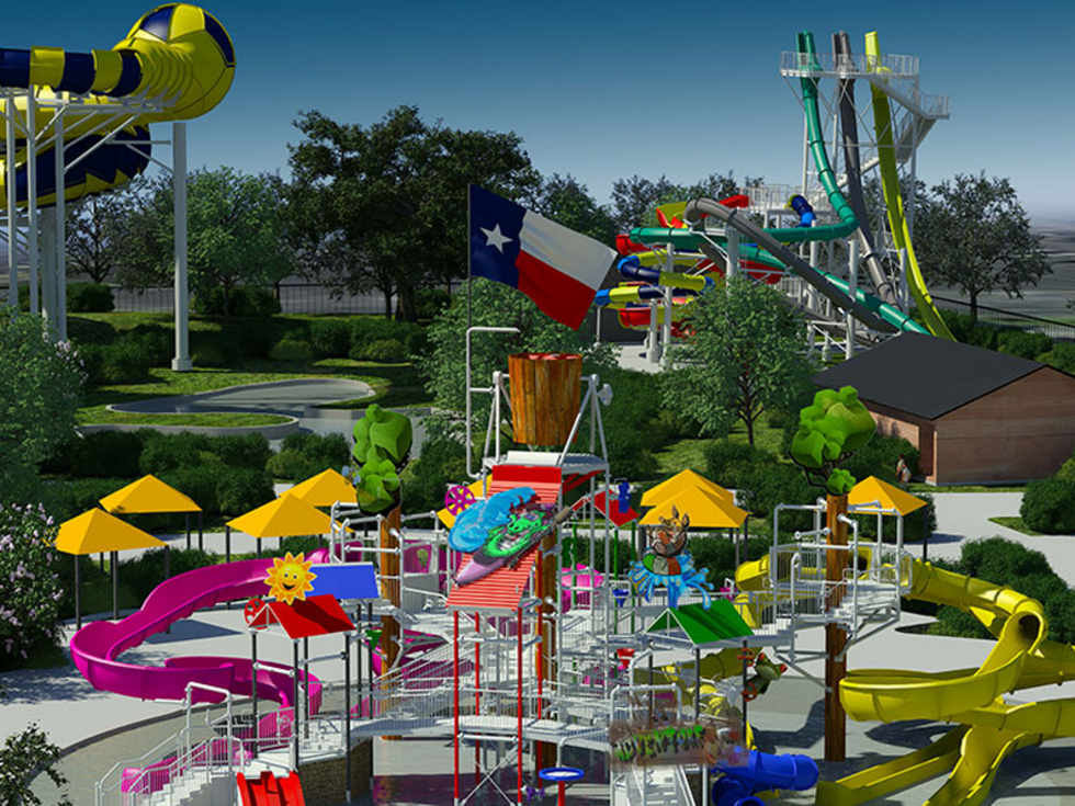 Houston, Typhoon Texas WaterPark, August 2015, slides