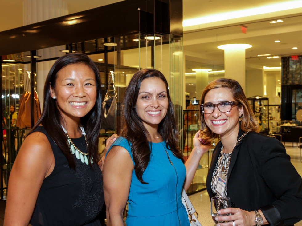 Houston, Ellevate event at Tootsies, August 2015, Vivian Wong, Leela Madan, Thais Amaral Tellawi