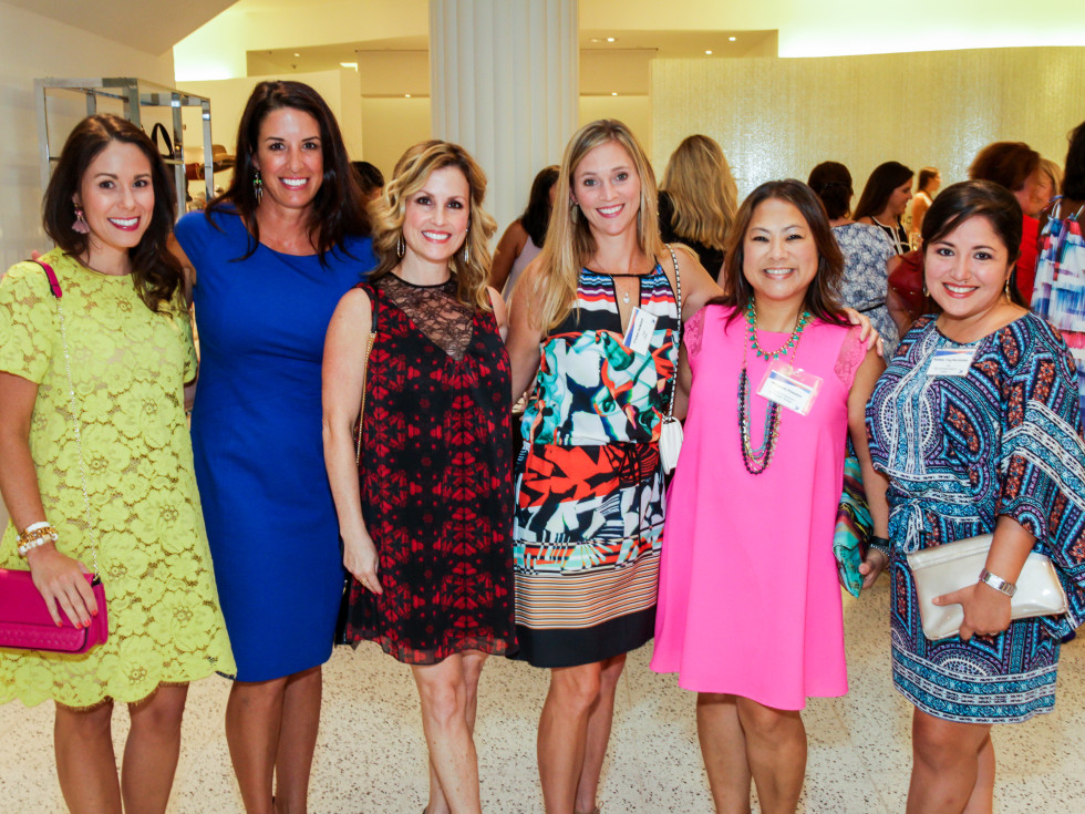 Houston, Ellevate event at Tootsies, August 2015, Kristin Hamilton, Jody Martin, Sharon Ainsworth, Cricket DeWalsh, Margaret Lee Pinkston, Nallely Trujillo-Conley