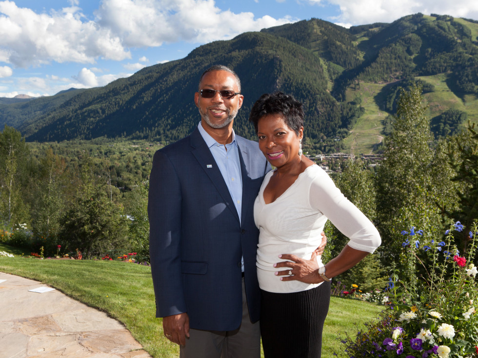 Houston, St. Luke's Foundation Summer Speaker Series Aspen, August 2015, Kevin Lofton and Sabrina Shannon