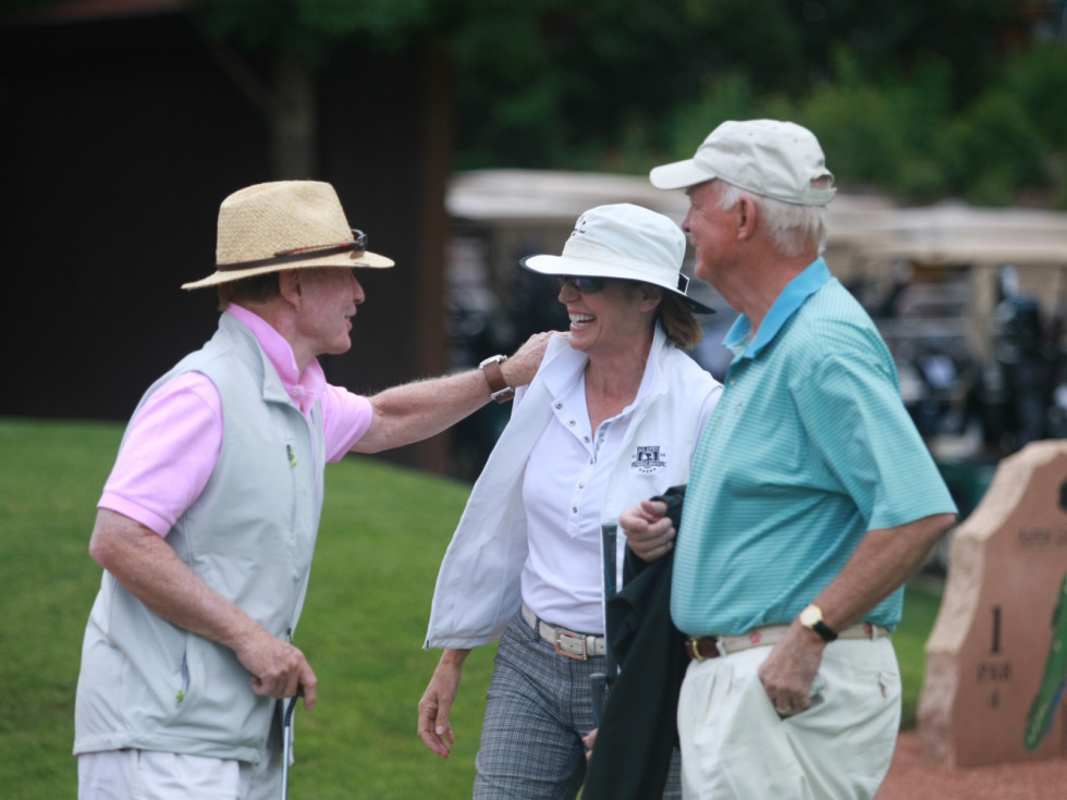 Houston Methodist in Aspen, July 2015, Mike Curran, Polly Bowden and Shel Erikson