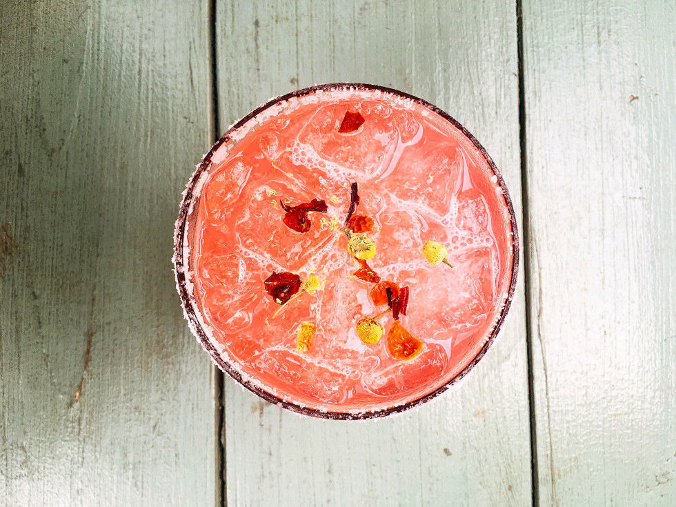 Mudhen Meat and Greens Flor Blanca cocktail