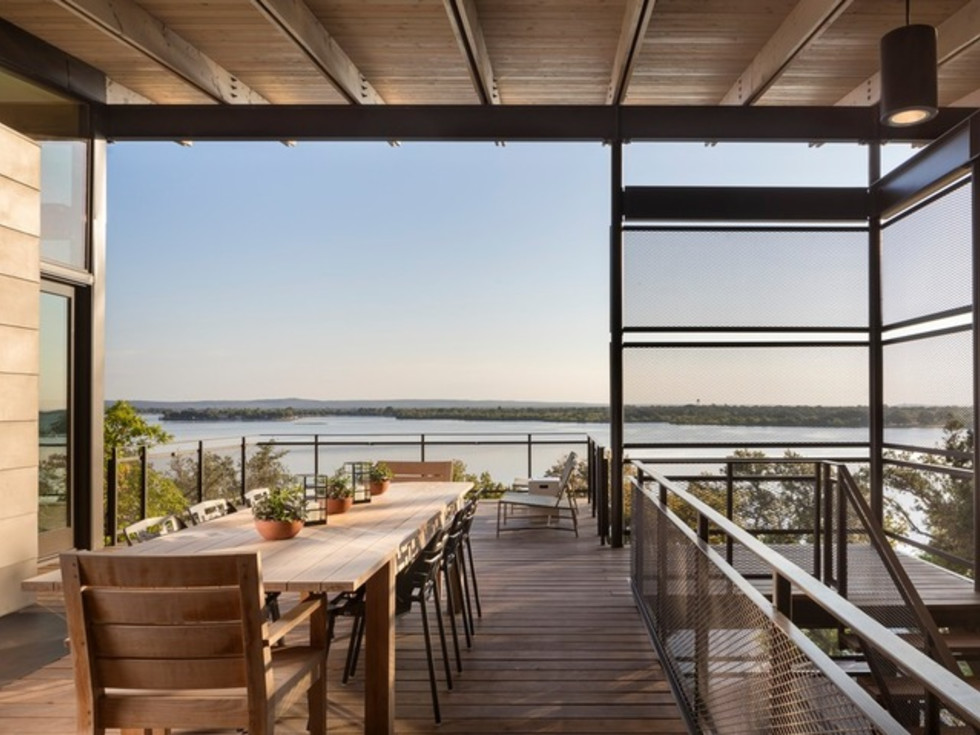 Houzz Austin home house fire tower Lake Flato architect