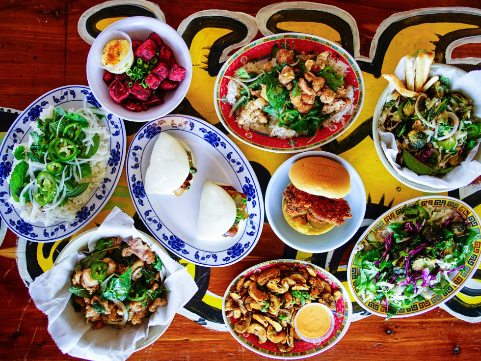 Plates of food