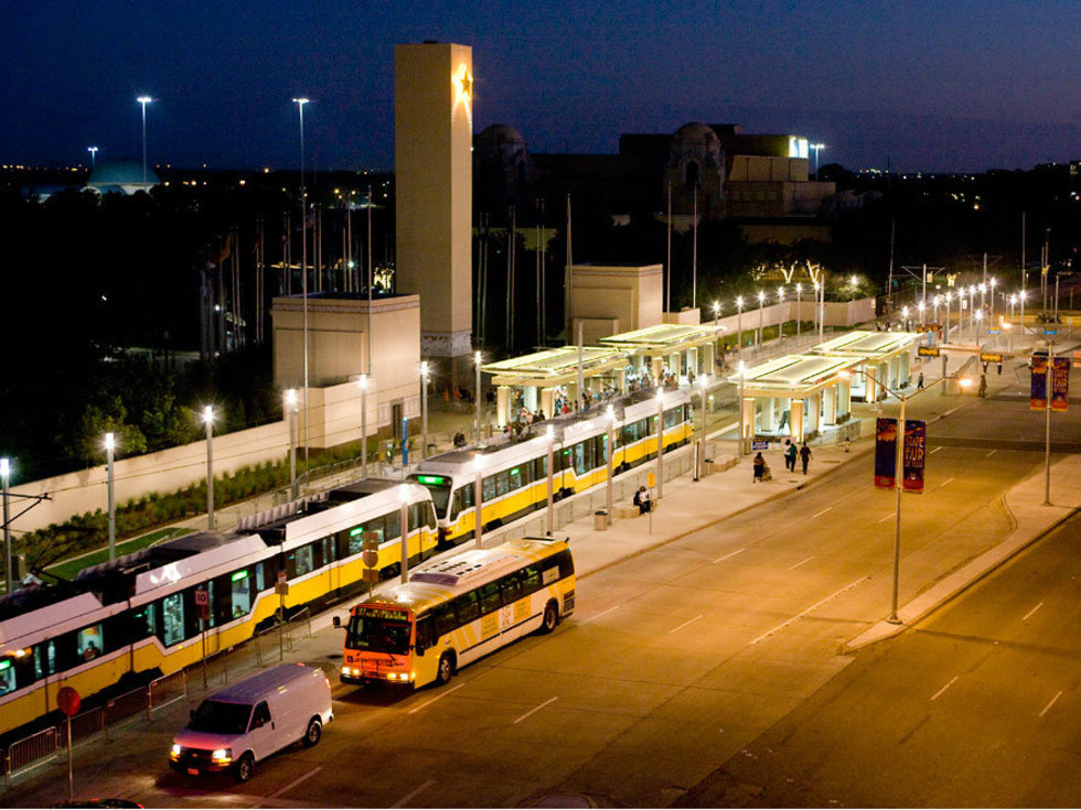 dart train to fair park schedule