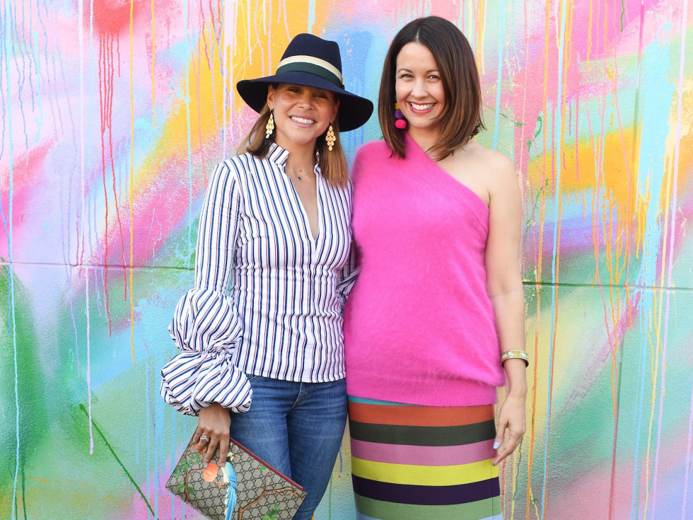 Estela Cockrell, Carrie Colbert at More Color Please launch
