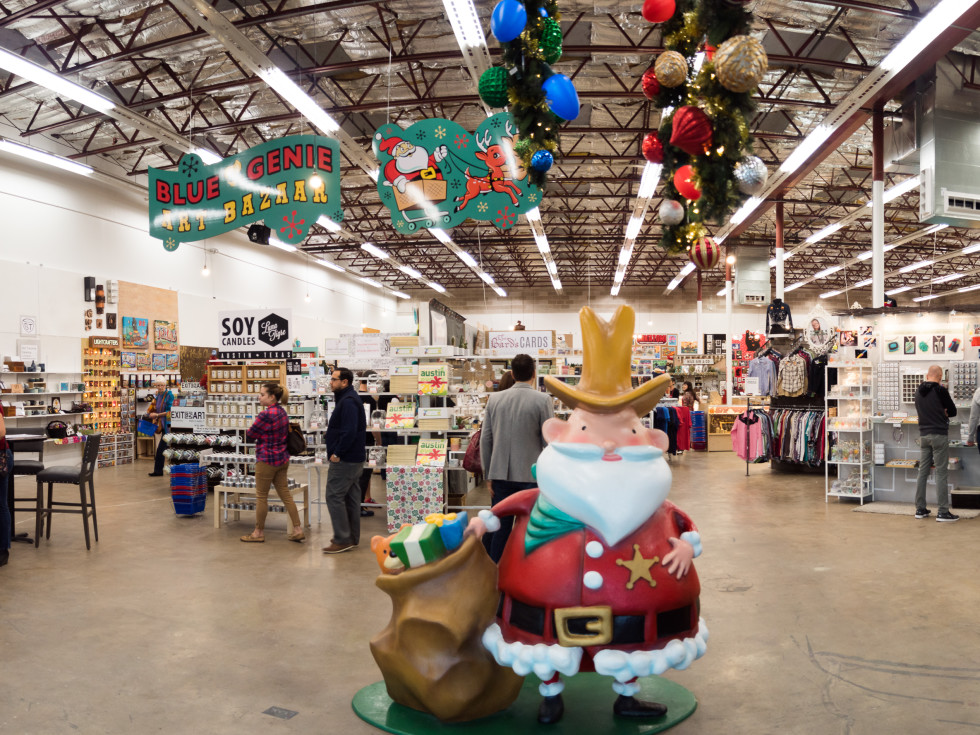Blue Genie art festival Christmas