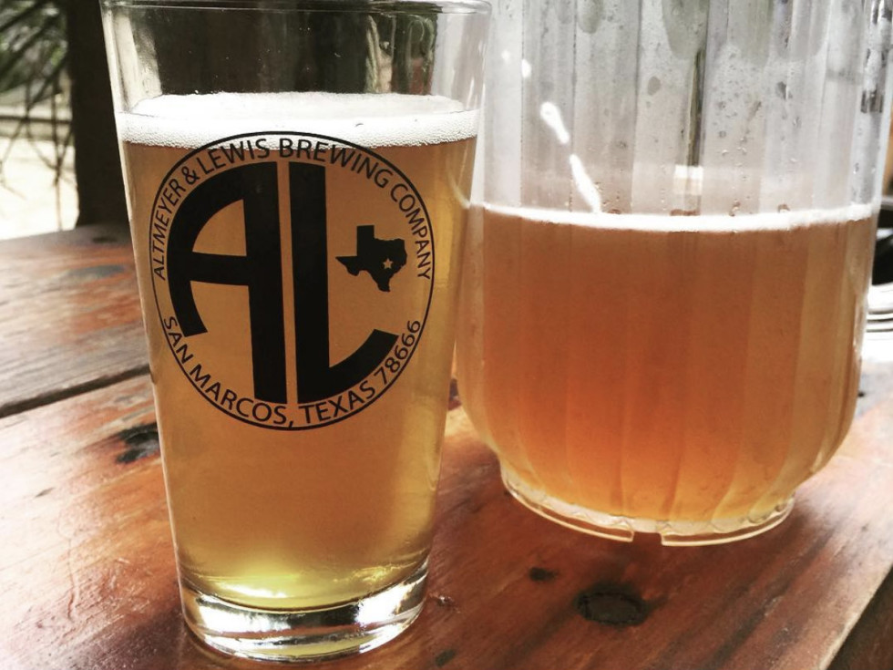 Pitcher of beer at Altmeyer & Lewis Brewing Company in San Marcos