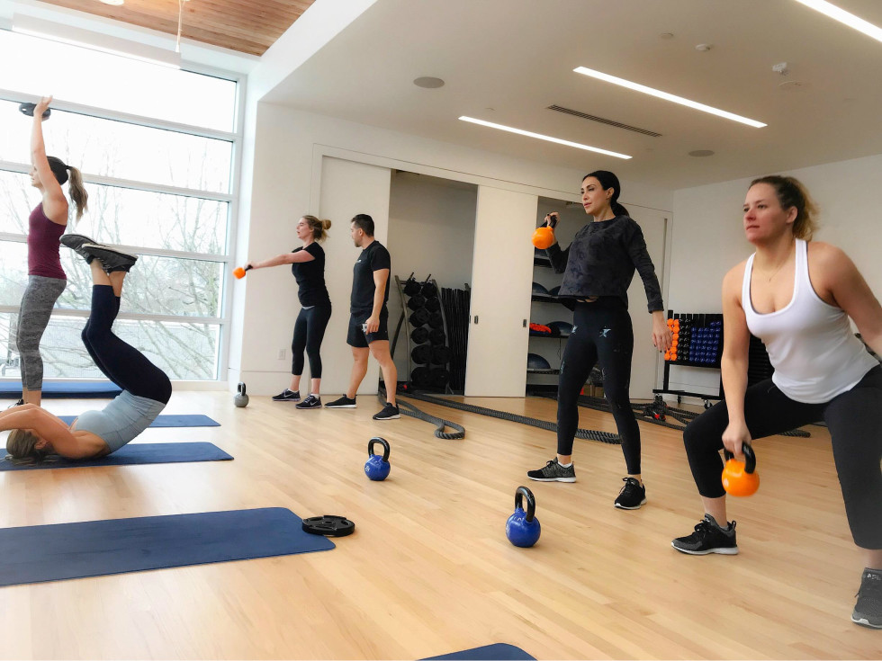 People working out