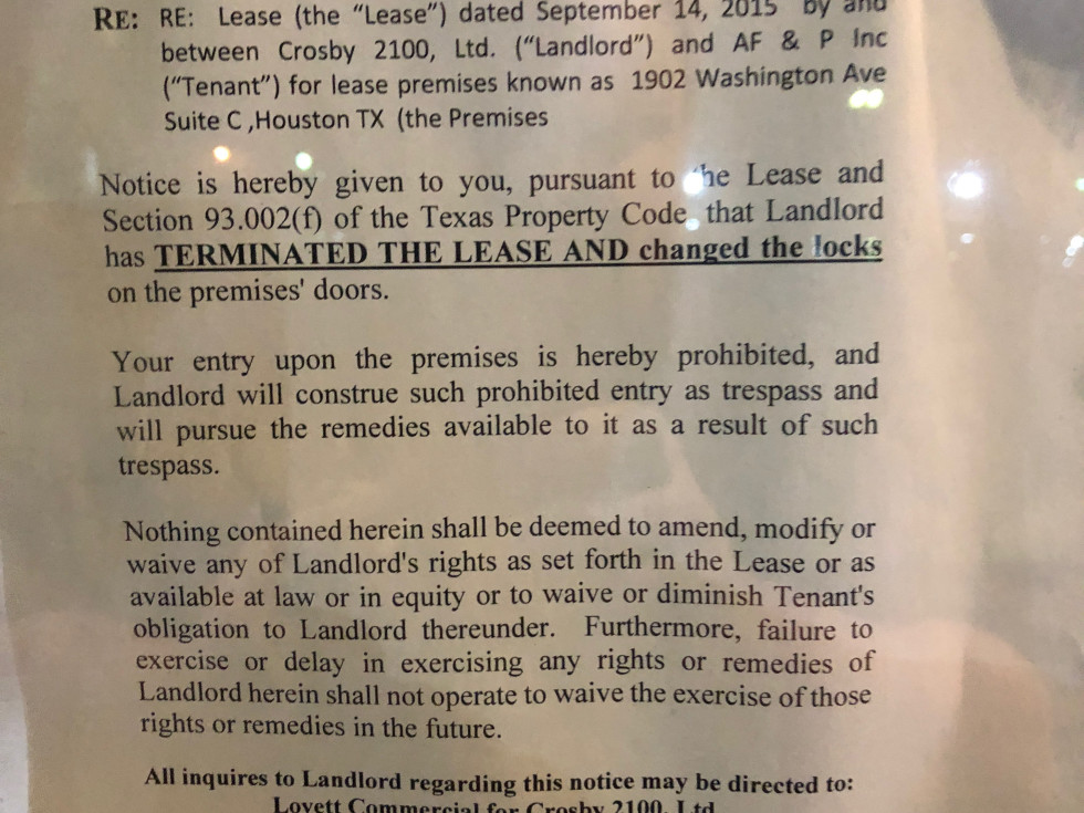 Kukuri lockout notice