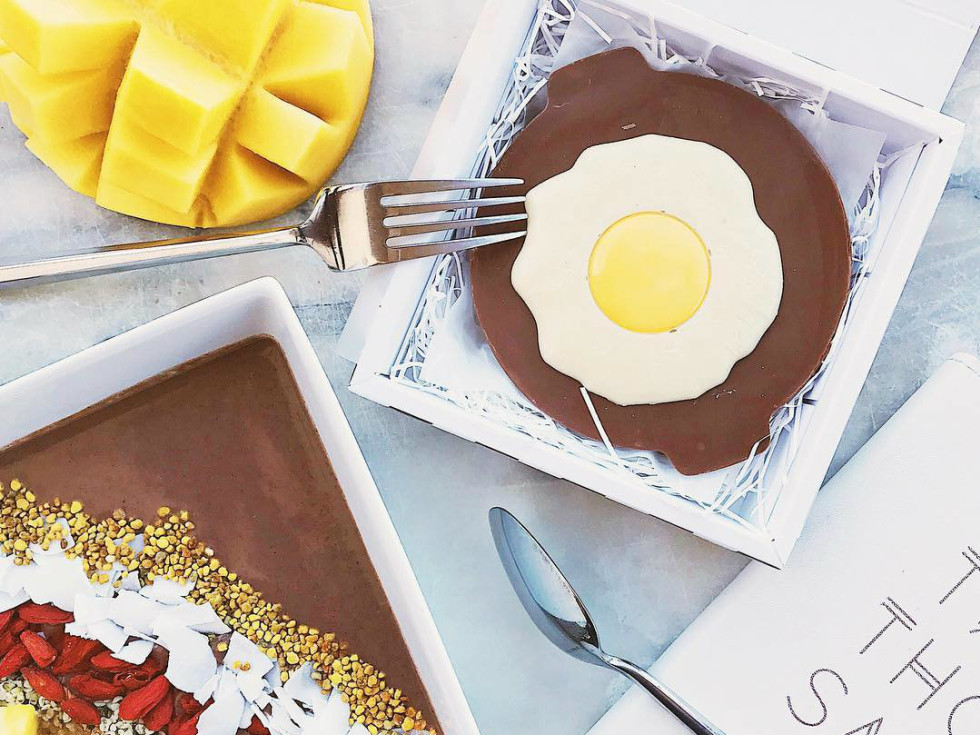 Breakfast in bed chocolates