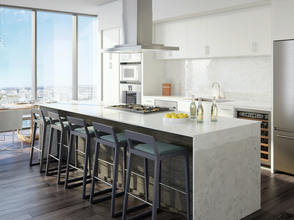 The Independent Austin condos dining room