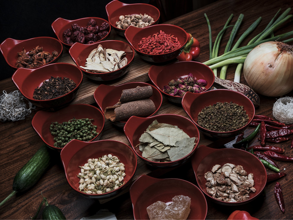 Ingredients for Red Oil at Pepper Twins