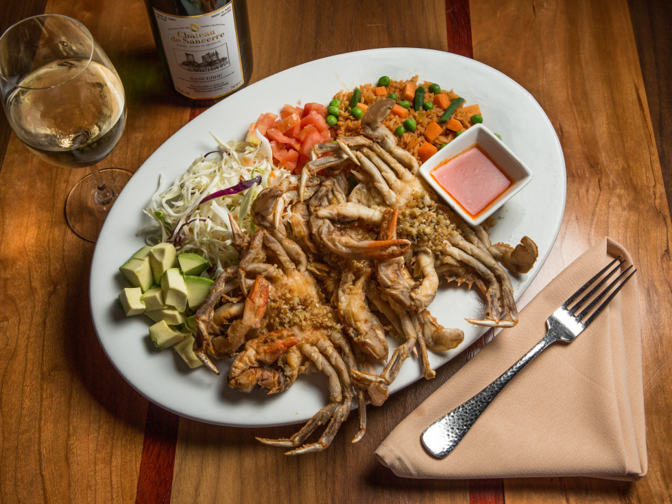 Picos fried soft shell crab