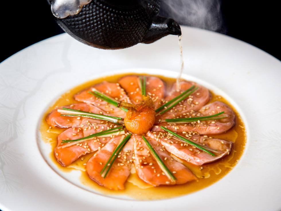 Nobu salmon sashimi
