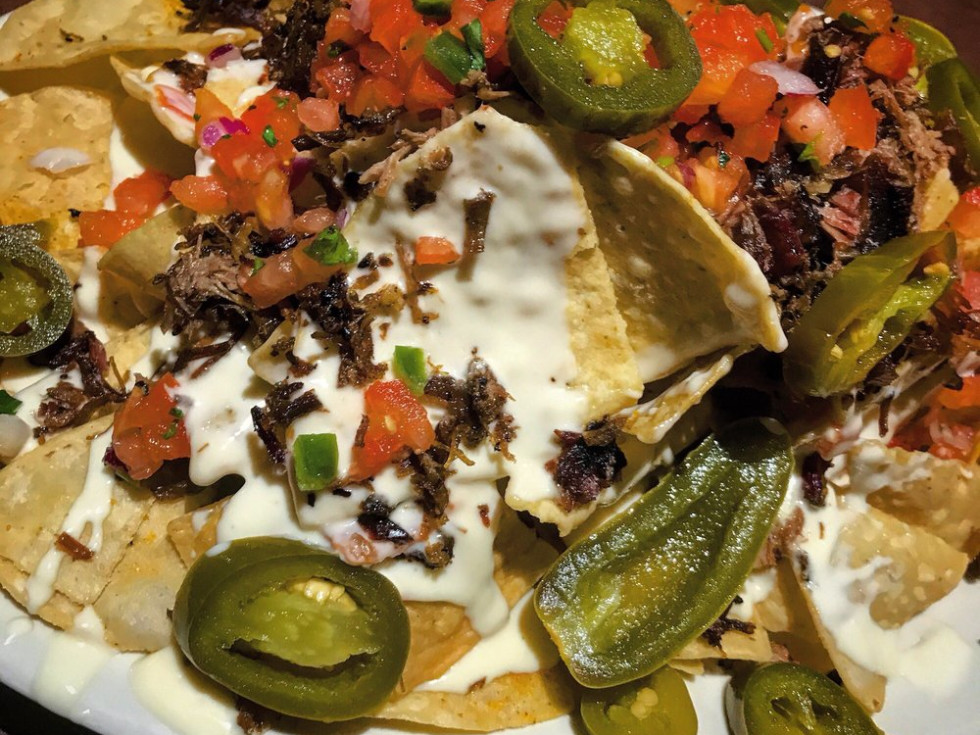 Smokehouse Brisket Nachos from Old Texas Brewing Co.