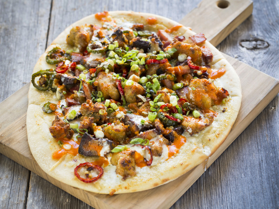 B&B Butchers carpet bagger pizza