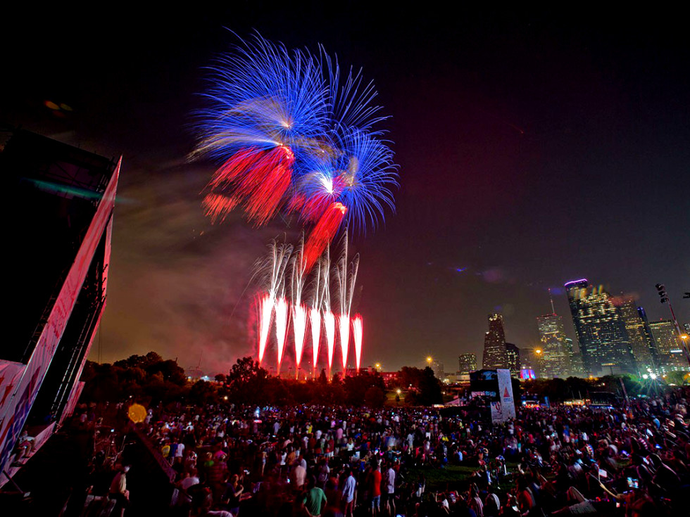 Freedom over Texas fireworks