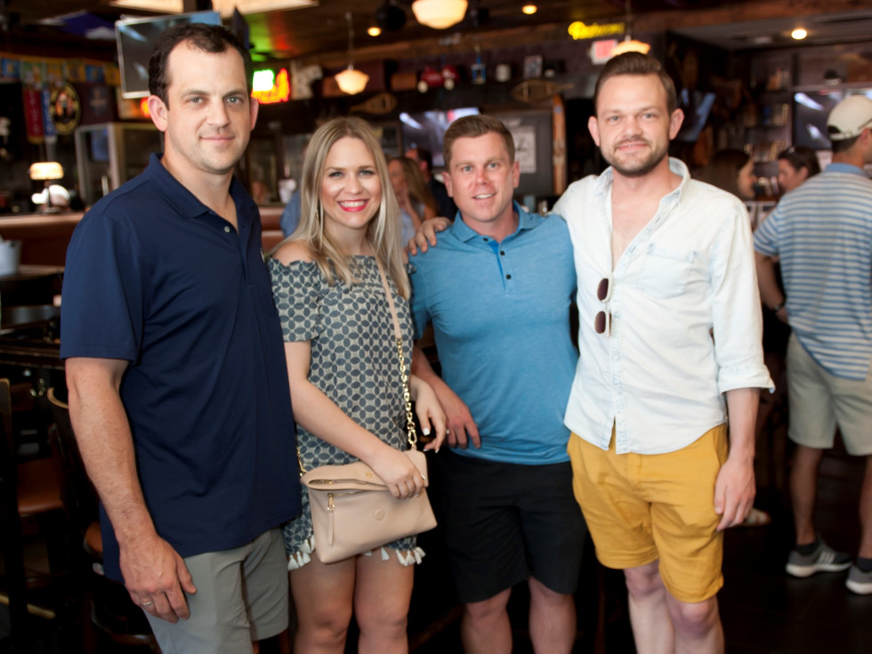 Rick and Megan Scheurer, Ryan Merz and Scriven Bernard, JDRF Brew the Cure 2018