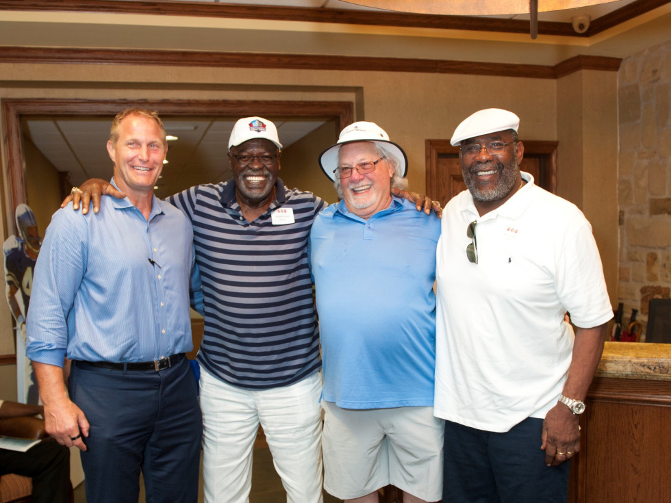 Chad Hennings, Rayfield Wright, DD Lewis and Joe Greene