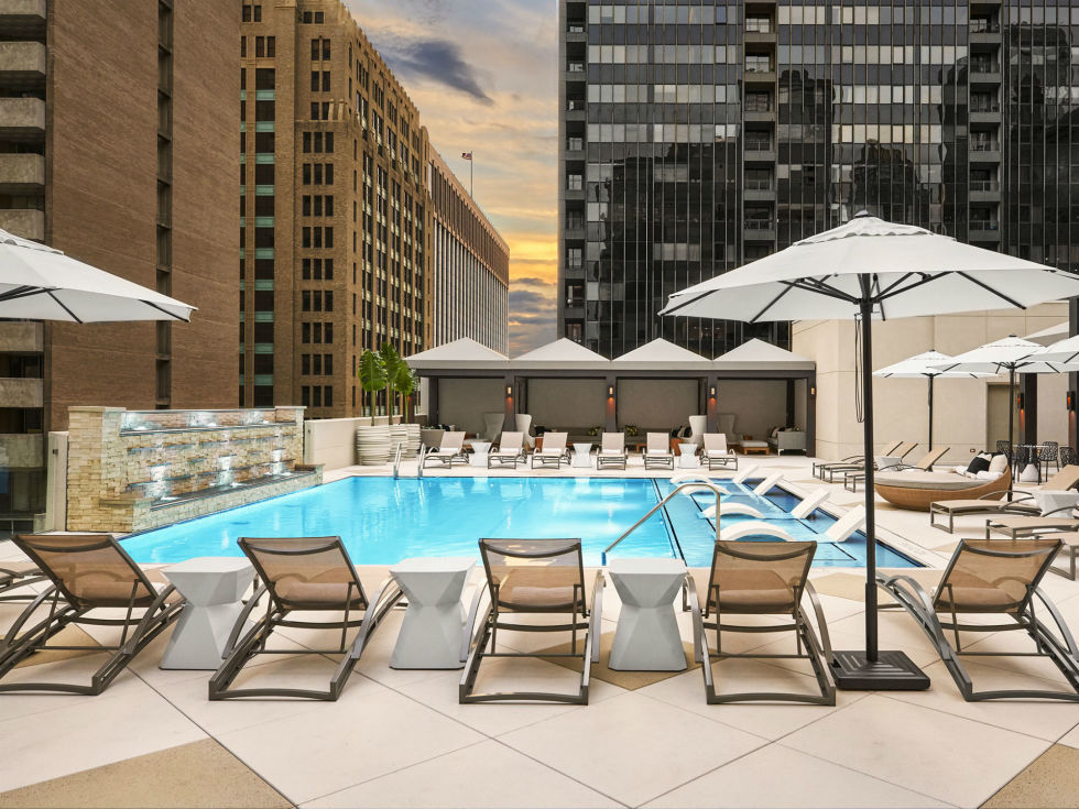 Pool at The Adolphus hotel