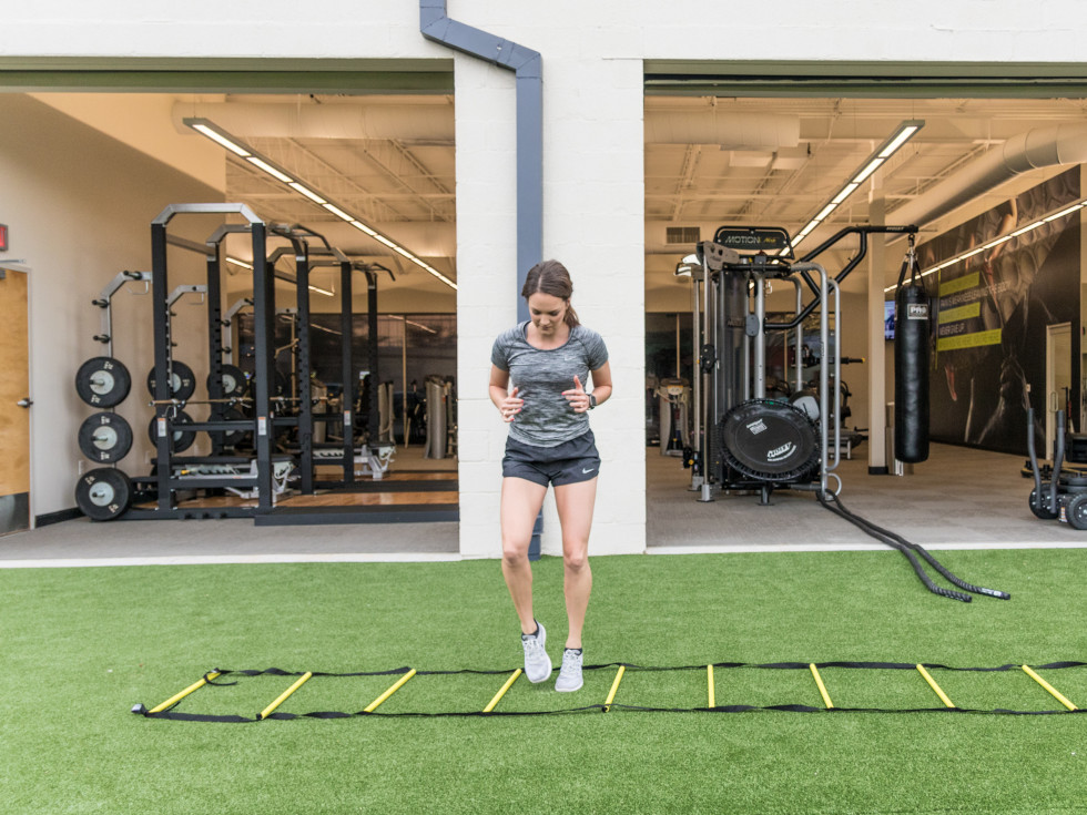 Woman working out