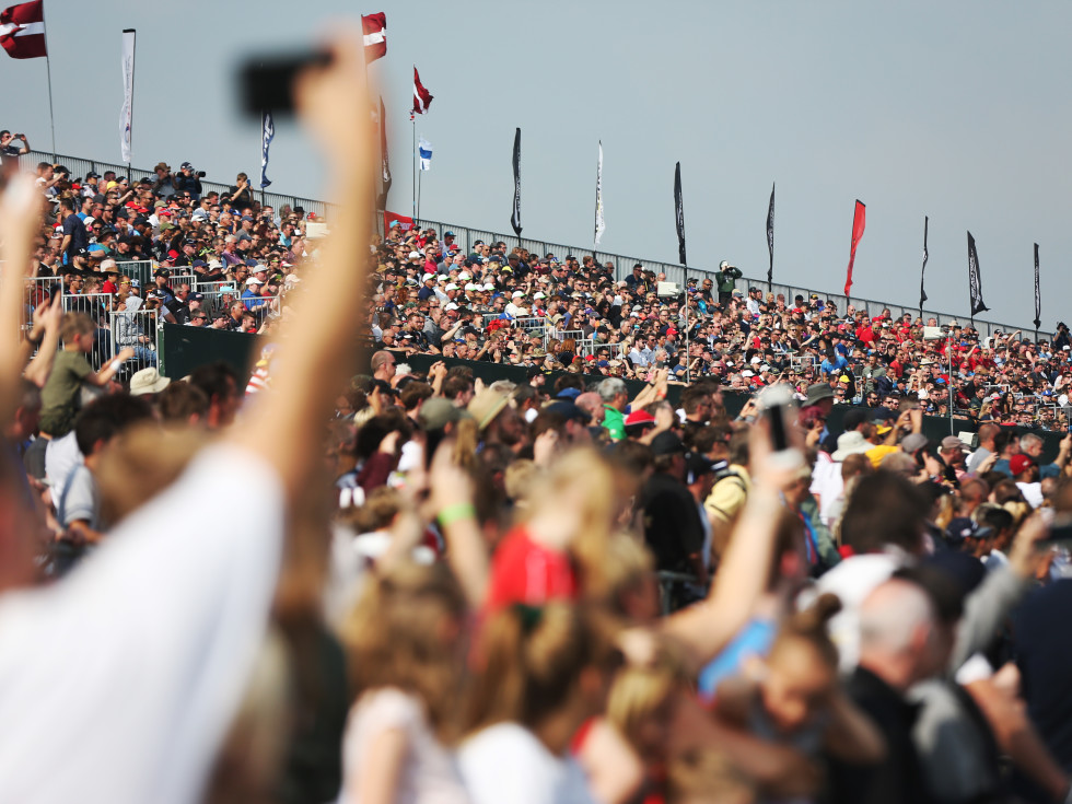 Fans cheering