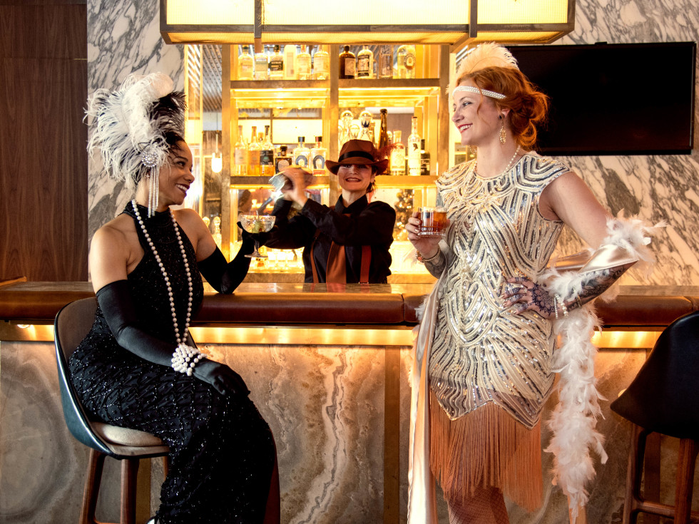 1920's speakeasy bar