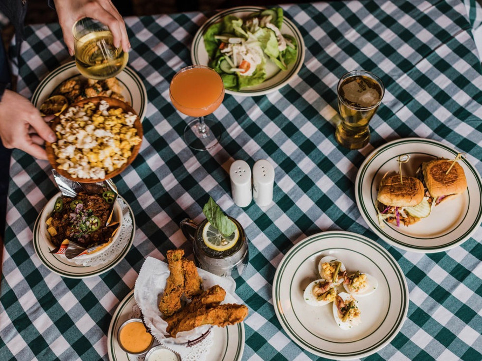 B.B. Lemon happy hour spread
