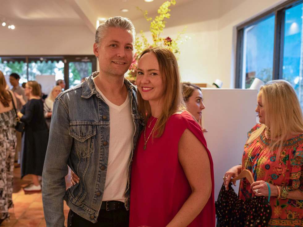 MOSS opening Masha Poloskova and husband