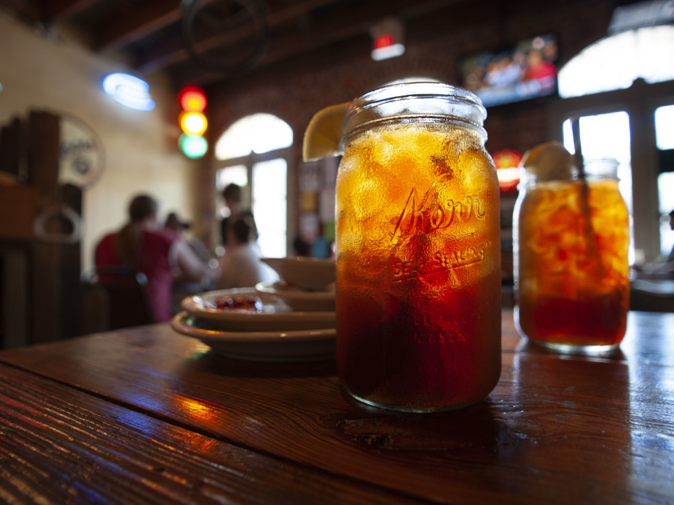 Cocktail in a mason jar