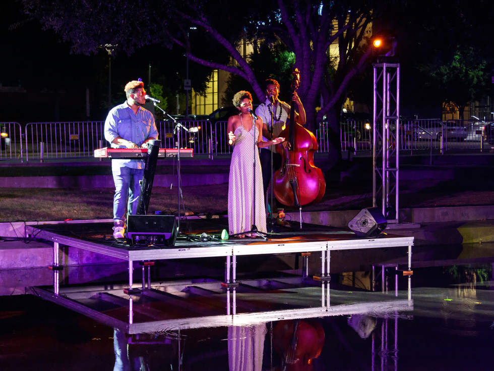 The Grays performing