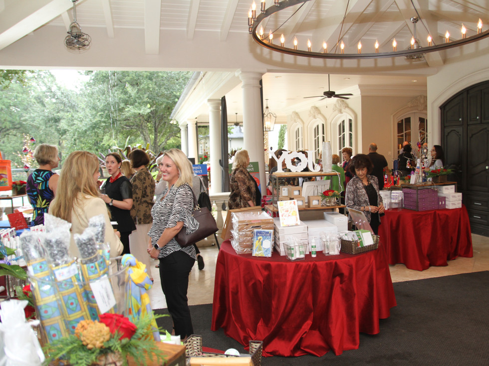 Paige Fertitta Children's Art Project trunk show MD Anderson guests shopping