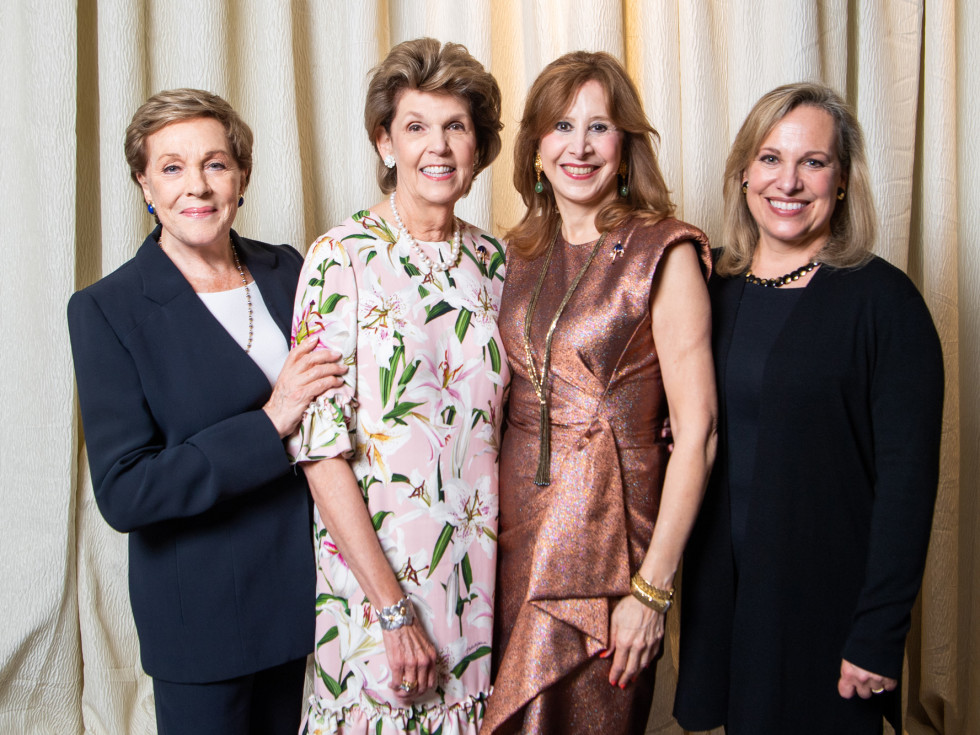 Barbara Bush Power of Literacy Luncheon Julie Andrews 2019 Julie Andrews, Lilly Andress, Vicki West, and Emma Walton Hamilton