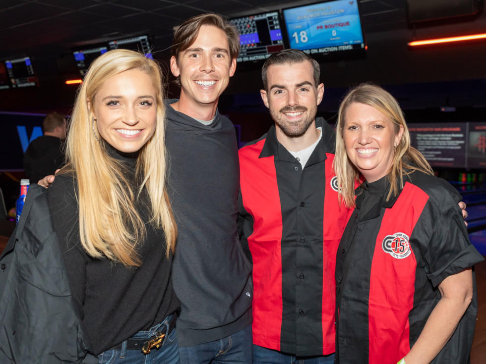 Clint Capela bowling bash 2019 Morgan Meadows, Briggs Webster, Austin Ergenbright, Mandy Deas