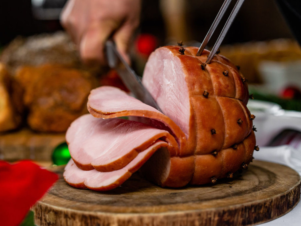 Glazed ham from B&B Butchers