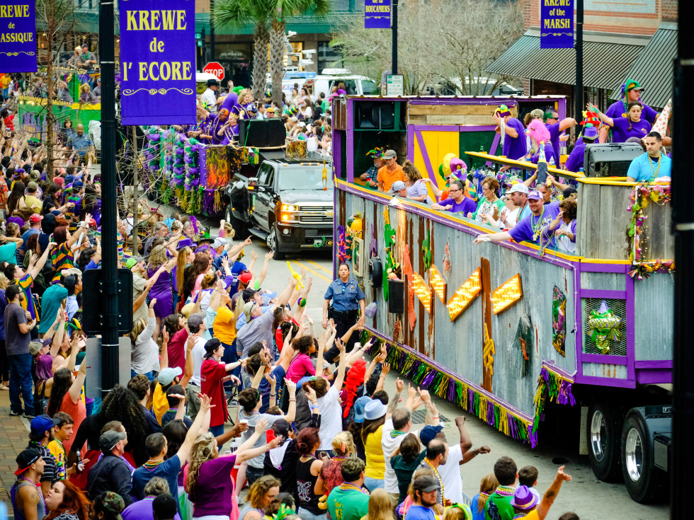 Krewe of Krewe parade in Lake Charles