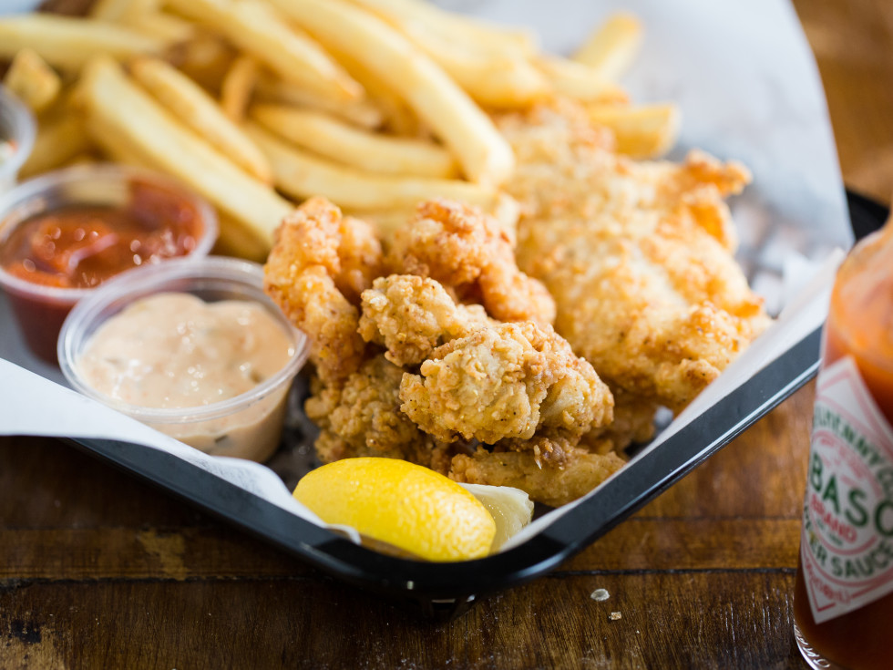 Antone's fried seafood platter