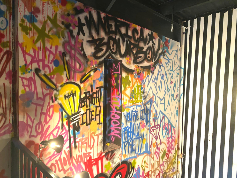 Dahlia Houston graffiti wall