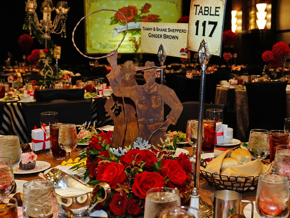 Rodeo Trailblazer Awards Luncheon 2020 table