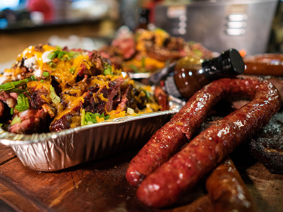 Burns Original BBQ loaded baked potato