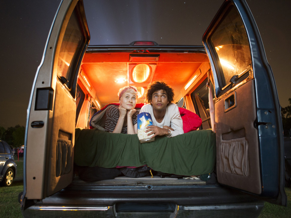 drive in theater drive-in car van sawyer yards