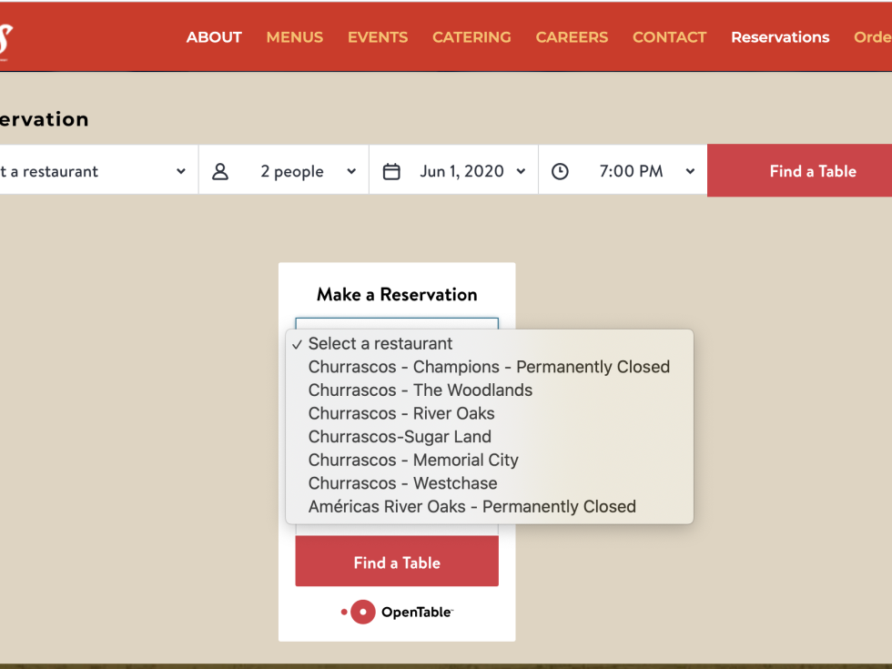 Americas River Oaks website screen shot